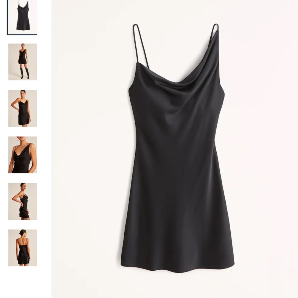 NWT Abercrombie Asymmetrical Cowlneck Mini Dress, XL Petite